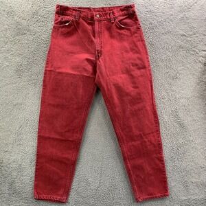 Vintage Levis 550 Jeans Mens 34x31 Measured Orange Tab 90s Red